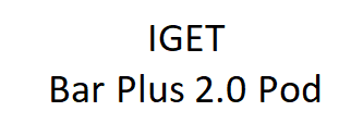 IGET Bar Plus 2.0 Pod