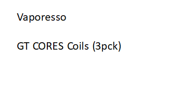 Vaporesso GT CORES Coils (3pck)