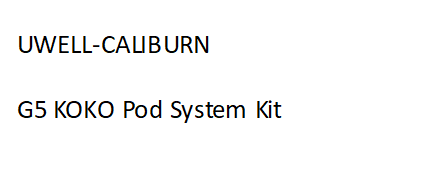 CALIBURN G5 KOKO Pod System Kit