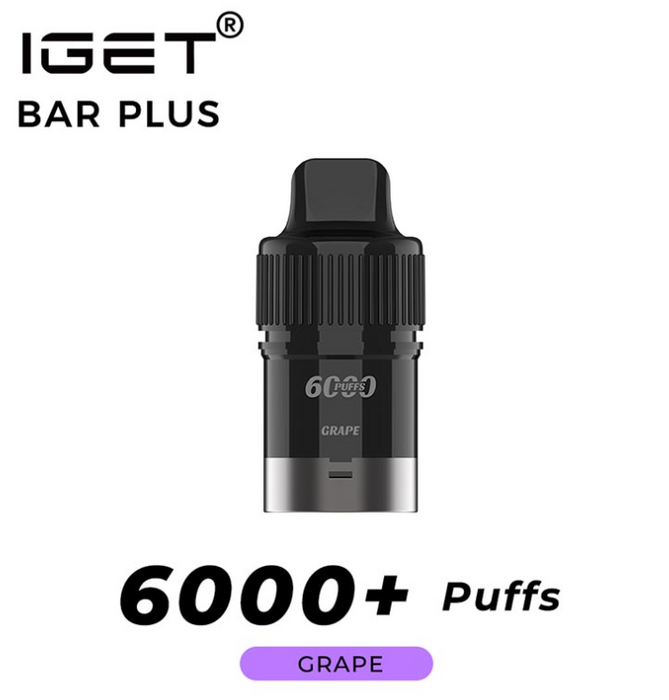 IGET Bar Plus 1.0/2.0 Pods (6K Puffs/20mg)