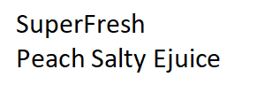 SuperFresh  Peach Salty Ejuice